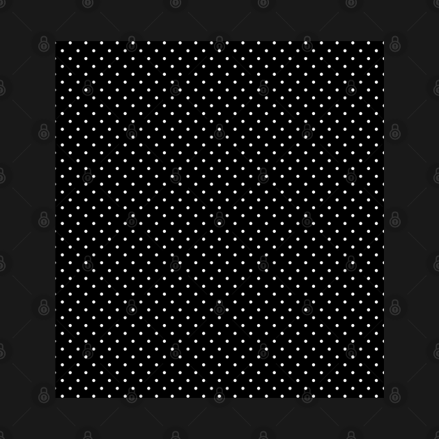 black and white polka dot pattern by Spinkly