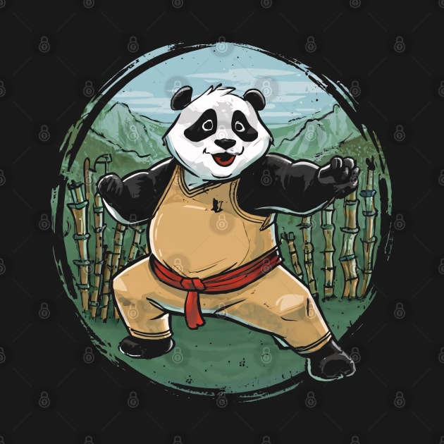 Panda-fu Master, Chinese Cartoon Style by SimpliPrinter