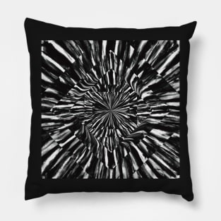 Warp Speed Black n’ White Tie Dye Pillow