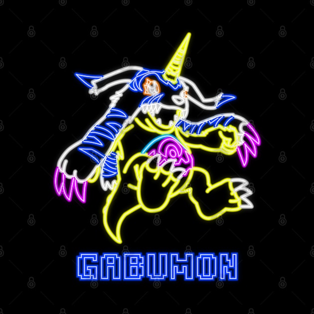 Gabumon Neon by AndyDesigns