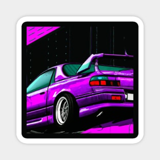 Vaporwave JDM car Magnet