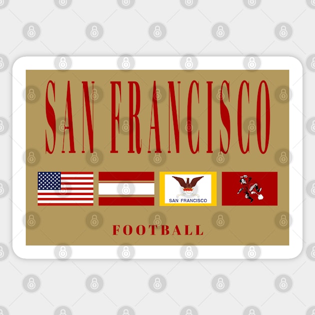 NFL San Fransisco 49ers Triple Spirit Stickers