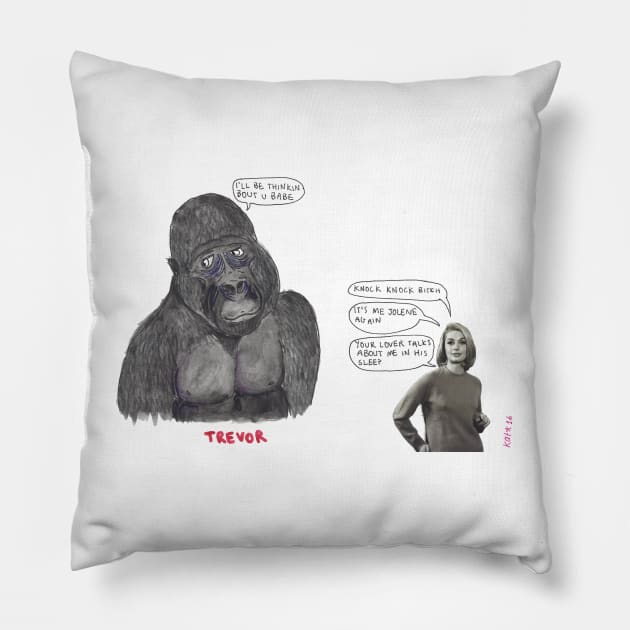 Trevor and Jolene Pillow by evidenceofforms