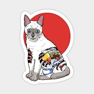 Yakuza Siamese Cat Magnet