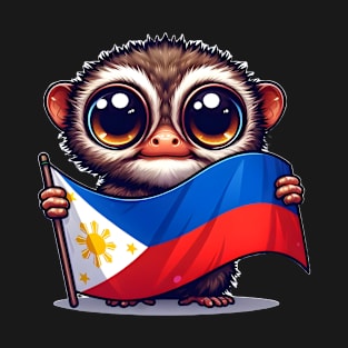 Tarsier with Philippine flag T-Shirt