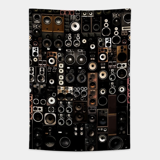 Boombox Tapestry by Lamink