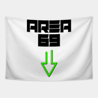 UFO Alien Area 69 Tapestry