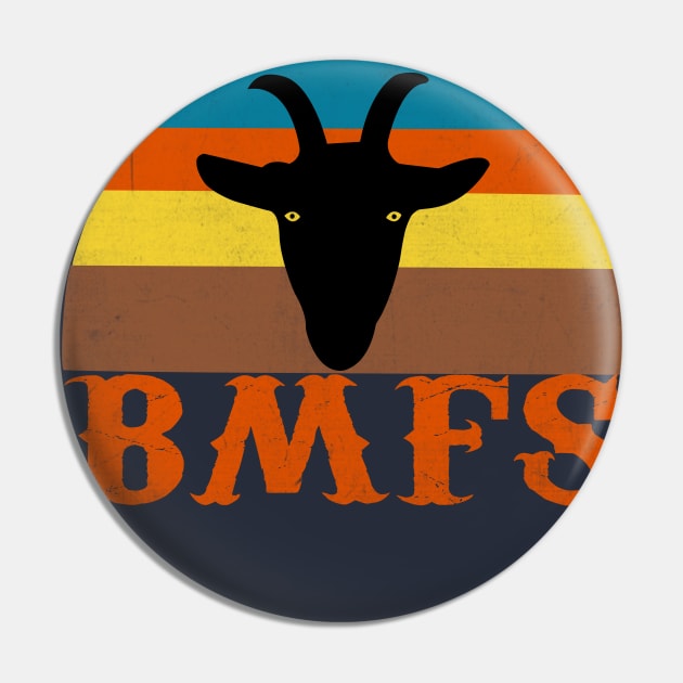 BMFS 70s Retro Sunset Pin by GypsyBluegrassDesigns