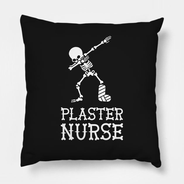 Dab dabbing skeleton plaster nurse Pillow by LaundryFactory