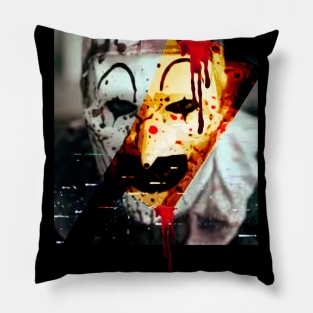 Scary Spooky Art The Clown Pillow