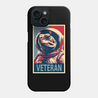 Turtle Astronaut Funny Veteran HOPE Phone Case