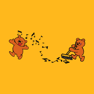 teddy bear pals singing and sweeping T-Shirt