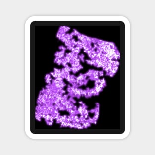 Purple crystal neon Magnet