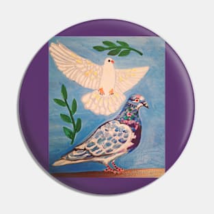 Dove and Pigeon Pin