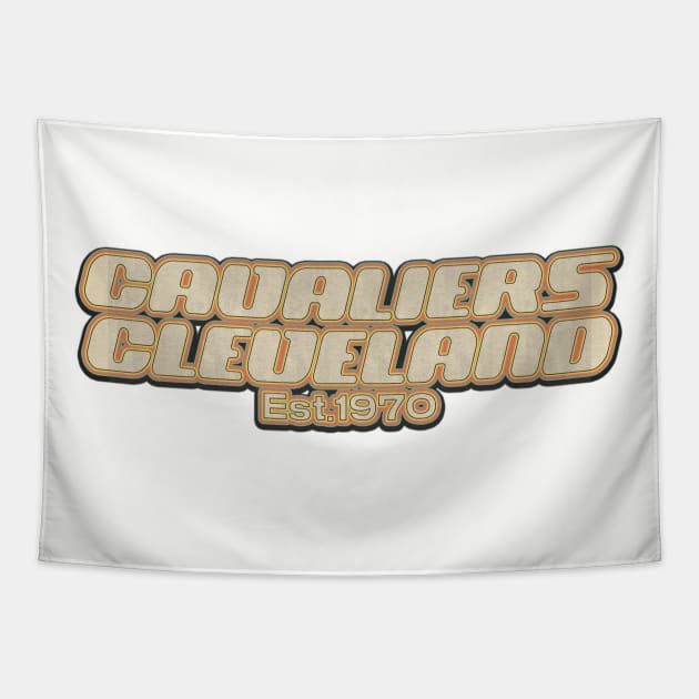 Cleveland Cavaliers / Old Style Vintage Tapestry by Zluenhurf