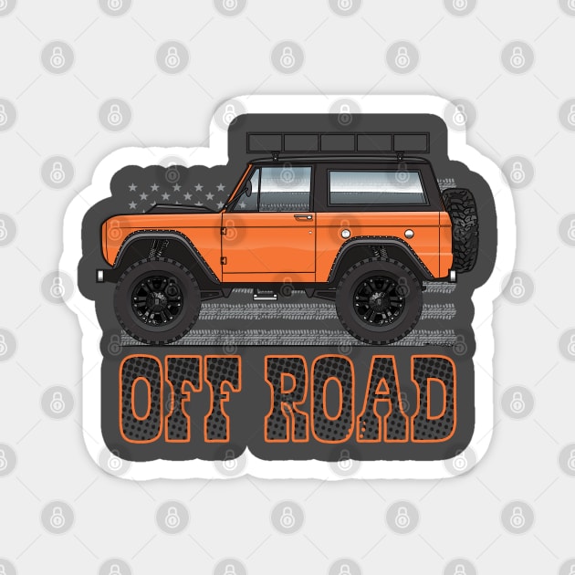 Orange Off-Road Magnet by JRCustoms44