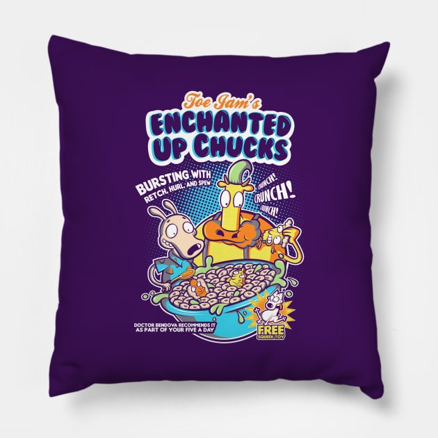 Enchanted Up Chucks Pillow by hoborobo