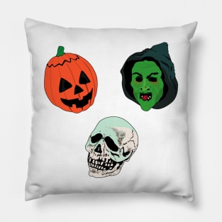 Silver Shamrock Mask Set Pillow