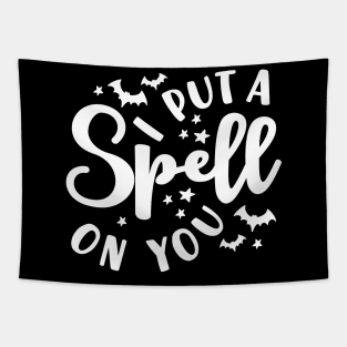 I Put A Spell On You Halloween Fall Cute Tapestry