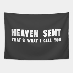 Heaven Sent, white Tapestry