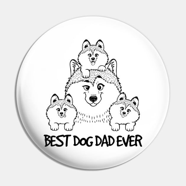 Best Dog Dad Ever Best Dog Lover Pin by RobertDan
