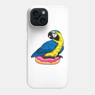 Parrot with Donut Phone Case