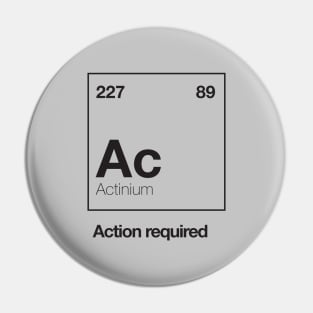 Action required Pin