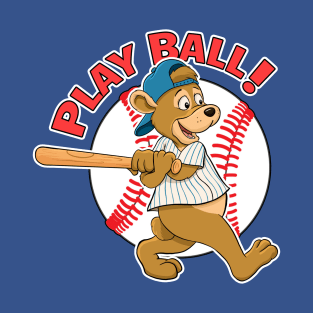 Play Ball!  Cubs Baseball Mascot T-Shirt