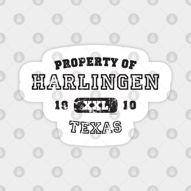 Property of Harlingen Texas Athletic Design Magnet by CamcoGraphics