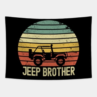 Jeep Brother Vintage jeep Tapestry