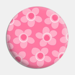 Whimsical Pink Aesthetic Maisie Flowers Floral Pattern Pin