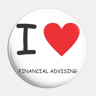 I Heart Financial Advising Pin