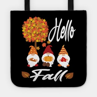 Hello fall 2020 gnomes lovers gift Tote