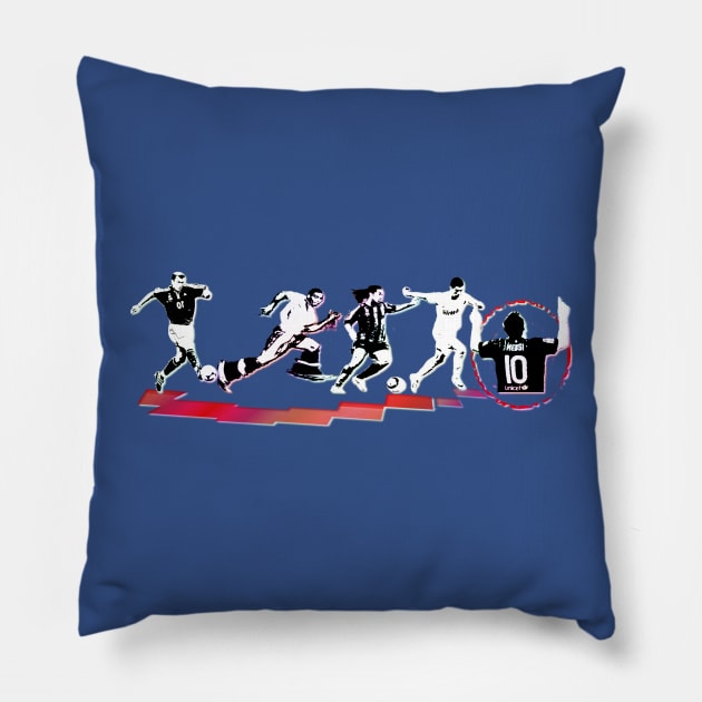 The evolution of modern football Pillow by Kuilz