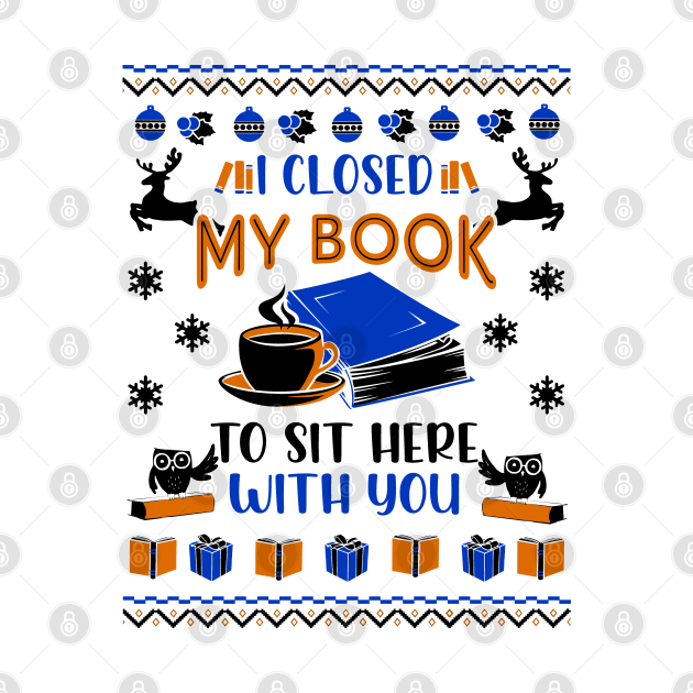 Bookish Christmas Sweater. Book Lover Christmas Gift. by KsuAnn