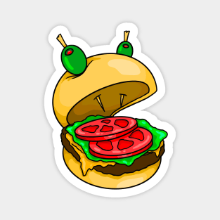 Burger Face Magnet