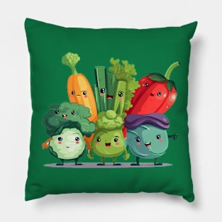 Veggies Unite Pillow