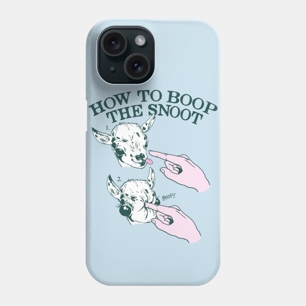 How To Boop The Snoot Phone Case by Hillary White Rabbit