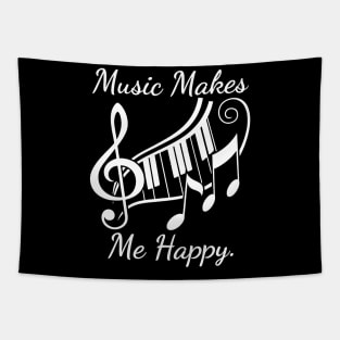 Music Makes Me Happy Tapestry