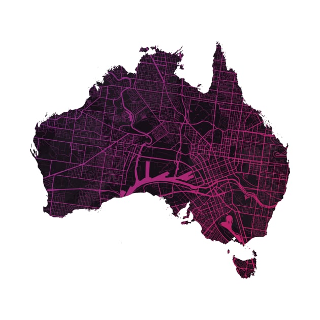 Melbourne Map by polliadesign