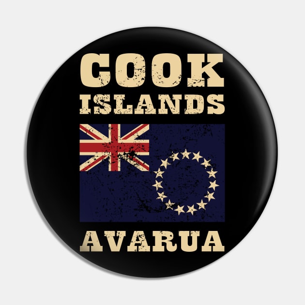 Flag of Cook Islands Pin by KewaleeTee