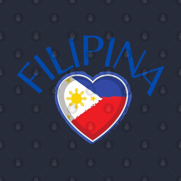 filipina pride - philippine heart flag by CatheBelan