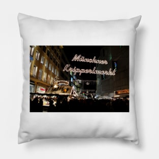 Munchner Kripperlmarkt Pillow