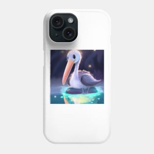 Cute Pelican Drawing Phone Case