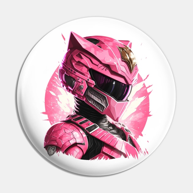 Pink Ranger 4 Life Pin by Dandzo