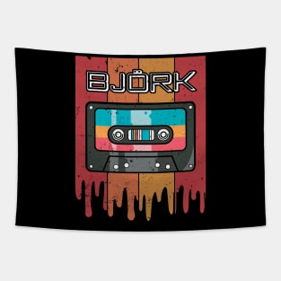 Graphic Björk Proud Name Flower Birthday 70s 80s 90s Vintage Styles Tapestry