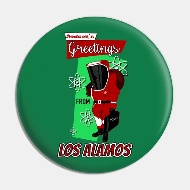 Atomic Christmas Pin by rexthinks