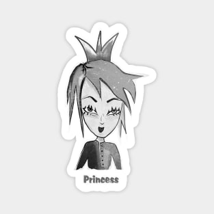 Princess_bw Magnet