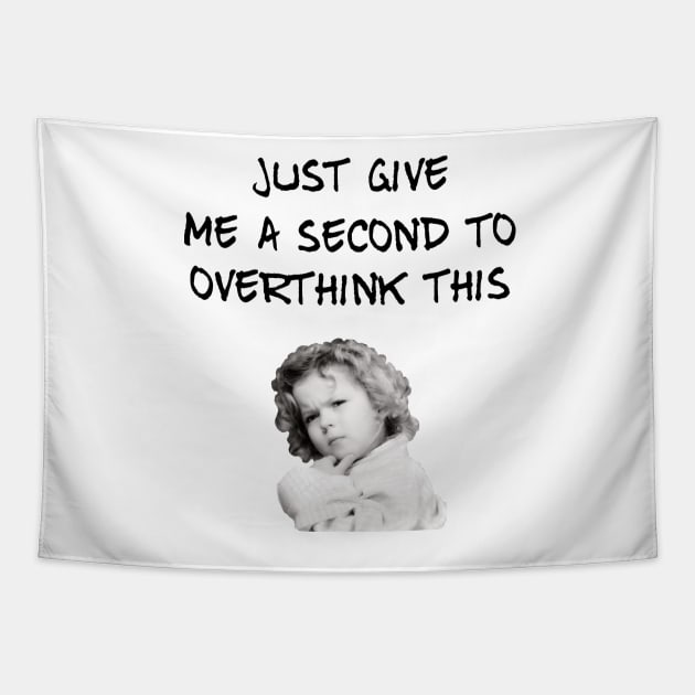 Shirley Temple Overthinking Tapestry by RetroSalt