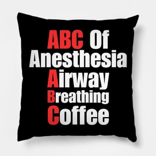 ABC Of Anesthesia Airway Breathing Coffee Pillow